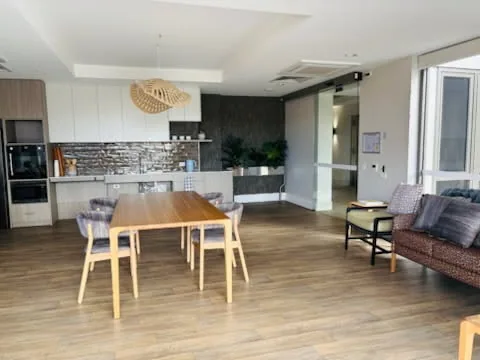 Kitchen and dining end of the Community Room
