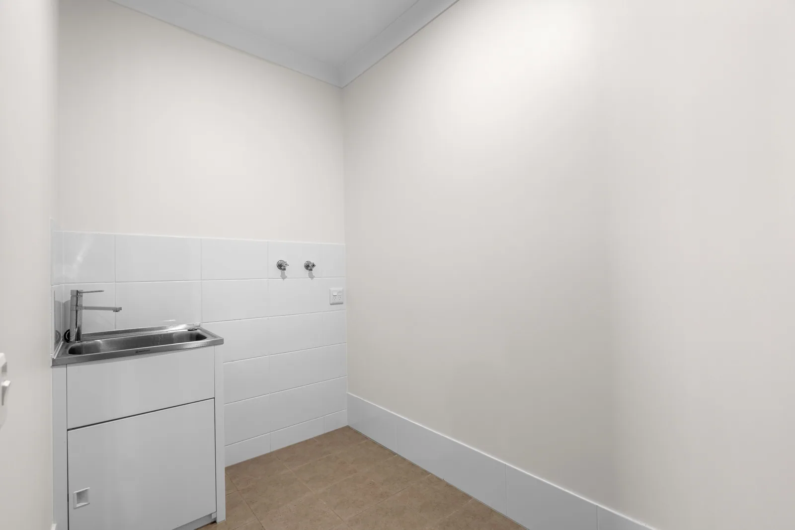 Laundry with a stainless steel tub